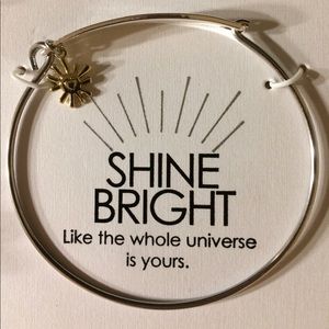 Silver Plated Shine Bright Bracelet with Sun Charm